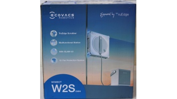 SALE OUT. | Ecovacs Window Cleaning Robot | WINBOT W2S OMNI | Corded | 8000 Pa | White | ITEM USED, DIRTY AND SCRATCHED