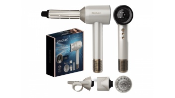 Cecotec Hair dryer | DryGlam Waves Champagne | 1600 W | Number of temperature settings 3 | Ionic function | Champagne | Diffuser nozzle
