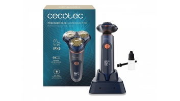 Cecotec Shaver | PrecisionCare Aluminium Pro | Operating time (max) 80 min | Wet & Dry | Blue