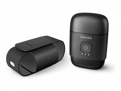 Philips Compact Shaver | S591/05 500 Series | Operating time (max) 40 min | Wet & Dry | Lithium Ion | Metallic Black