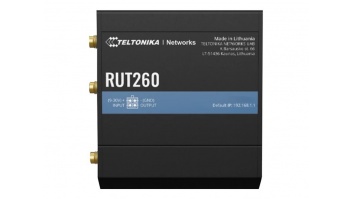 Teltonika | LTE Cat 6 Router | RUT260 | 802.11n | 10/100 Mbit/s | Ethernet LAN (RJ-45) ports 2 | Mesh Support No | MU-MiMO No | 4G
