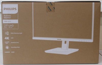 SALE OUT. PHILIPS Business Monitor  27B1N3800/00 IPS 27" 3840x2160/16:9/4ms/ HDMI DisplayPort USB Audio Out | Philips | 27B1N3800/00 | 27 " | IPS | 16:9 | 60 Hz | 4 ms | 3840 x 2160 pixels | 350 cd/m² | HDMI ports quantity 2 | Warranty 24 month(s) | DAMAG