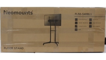 SALE OUT. Neomounts FL50-540BL1 TV trolley - 37-70" - max 50 kg - manual h 128,5-145 cm - VESA 100x100-600x400 - black | Neomounts Floor stand | FL50-540BL1 TV trolley | Adjustable Height, Tilt | 37-70 " | Maximum weight (capacity) 50 kg | UNPACKED