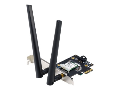Asus | WiFi 7 PCI-E Adapter with 2 external antennas | PCE-BE6500 | 802.11be | Mesh Support No | MU-MiMO No | No mobile broadband