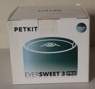 SALE OUT. Petkit P4108 Eversweet 3 Pro (Wireless Pump) (W4X) | PETKIT Smart Pet Drinking Fountain | Eversweet 3 Pro (Wireless Pump) | Capacity 1.35 L | Filtering | Material Stainless Steel, ABS | White | DEMO | 24 month(s)