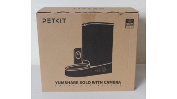 SALE OUT. Petkit P571 (D4H) YumShare Solo Feeder with camera | PETKIT Feeder with Camera | P571 YumShare Solo | Capacity 3 L | White | USED, SCRATCHED ON BOWL, DIRTY | 24 month(s)
