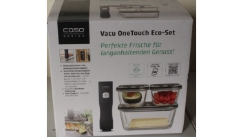 SALE OUT. Caso Vacu OneTouch Vacuum sealer Eco-Set | Black | DEMO