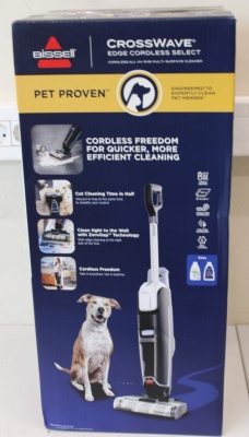 SALE OUT. Bissell Vacuum Cleaner | CrossWave Edge Select | Cordless operating | Washing function | 25.9 V | Black/Warm White/Silver | UNPACKED,MISSING INNER PACKAGING