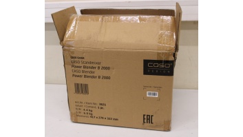 SALE OUT. Caso Power Blender | B 2000 | Tabletop | 2000 W | Jar material Tritan | Jar capacity 2 L | Ice crushing | Black | UNPACKED, SCRATCHED SIDE OF THE GLASS CONTAINER, MISSING INNER PACKAGING