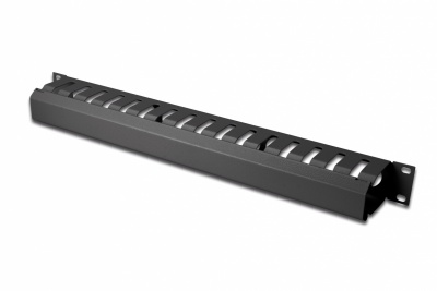 Digitus | 1U cable management cage detachable rear plate | DN-97617 | For installation on the 483 mm (19“) profile rails | Black