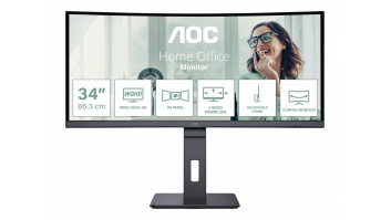AOC | CU34P3CV | 34 " | VA | 21:9 | 100 Hz | 4 ms | 3440 x 1440 pixels | HDMI ports quantity 1