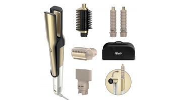 Shark Glam Ceramic & Air Styling and Drying System with FrizzFighter | HD6051SEU | Number of heating levels 3 | 1500 W | Gold