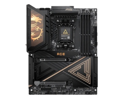 MSI MEG X870E ACE MAX | Processor family AMD | Processor socket AM5 | DDR5 | Supported hard disk drive interfaces SATA, M.2 | Number of SATA connectors 4
