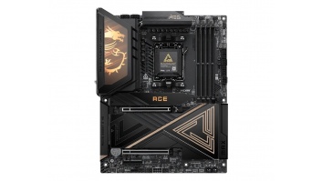MSI MEG X870E ACE MAX | Processor family AMD | Processor socket AM5 | DDR5 | Supported hard disk drive interfaces SATA, M.2 | Number of SATA connectors 4
