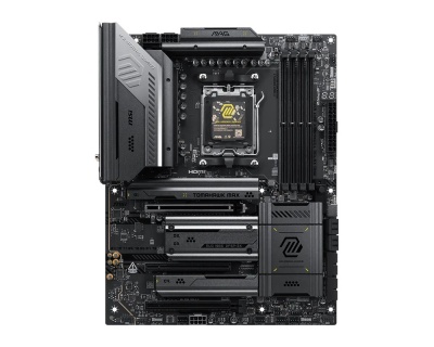 MSI MAG X870E TOMAHAWK MAX WIFI | Processor family AMD | Processor socket AM5 | DDR5 | Supported hard disk drive interfaces SATA, M.2 | Number of SATA connectors 4