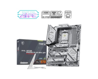 MSI MAG X870E GAMING PLUS MAX WIFI | Processor family AMD | Processor socket AM5 | DDR5 | Supported hard disk drive interfaces SATA, M.2 | Number of SATA connectors 4
