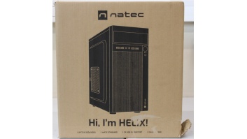 SALE OUT. | Natec | PC Case | Helix Matx | Black | Mini Tower | DAMAGED PACKAGING, DENTED ITEM BODY
