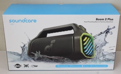 SALE OUT. Anker Soundcore | Portable Bluetooth Speaker | Boom 2 Plus | Warranty 24 month(s) | 140 W | Bluetooth | Wireless connection | Portable | Adventure Green | UNPACKED, MISSING INNER PACKAGING