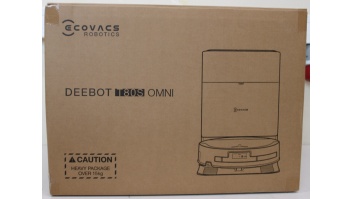 SALE OUT. Ecovacs DEEBOT T80S OMNI BLACK Vacuum cleaner, Robot, Wet&Dry, 24800Pa, TruEdge 3.0, AIVI 3D 3.0, 6400 mAh, Black + Auto-empty sta | Ecovacs Robotic Vacuum Cleaner | DEEBOT T80S OMNI BLACK | Wet&Dry | 6400 mAh | 24800 Pa | Black | SCRATCHED ITEM