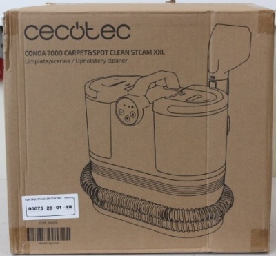 SALE OUT. Cecotec Conga 7000 Carpet&Spot Clean Steam XXL cable upholstery cleaner | Cecotec Upholstery Cleaner | Conga 7000 Carpet&Spot Clean Steam XXL | 1700 W | 24 month(s) | DAMAGED PACKAGING, SCRATCHED ITEM