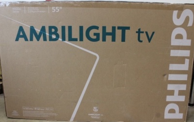 SALE OUT. Philips 55PUS8010/12 55" (139cm) LED 4K Ambilight TV | Philips 55PUS8010/12 | 55 | Smart TV | TITAN OS | UHD | Black | DAMAGED PACKAGING