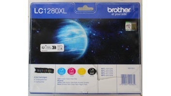 SALE OUT. Brother LC1280XL Multipack Ink Cartridge C/M/Y/BK | Brother Multipack | LC1280XL | Ink Cartridge | Magenta, Cyan, Yellow, Black | DAMAGED PACKAGING