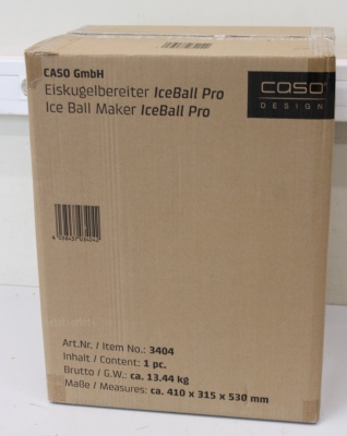 SALE OUT. Caso Ice Ball Maker | IceBall Pro | Power 130 W | Capacity 1.3 L | Matt Black | USED, DIRTY
