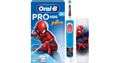 BRAUN Vitality Pro bērnu el.zobu birste, Spiderman ar futlāri