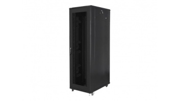 Lanberg | Rack cabinet 19" free-standing 42U/800x1000 (flat pack) with mesh door | FF01-8042-23B | Black