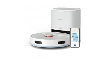 PHILIPS HomeRun 2000. sērijas Putekļsūcējs robots ar mazgāšanas funkciju, balts