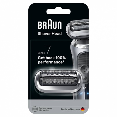 BRAUN Series 7  sietiņš + griezējbloks  skuvekļiem, sudraba