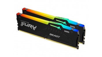 Kingston Fury Beast 16GB DDR5, 6000 MHz, CL36, 288-Pin, DIMM Kit (8GB x 2) | Kingston | Fury Beast | 16 GB | DDR5 | 6000 MHz