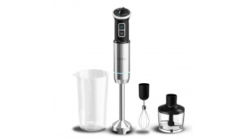 Cecotec Hand blender | Power Neutron 1100MAX Cream&Crush | Hand Blender | 1100 W | Number of speeds Adjustable | Turbo mode | Chopper | Black/Silver