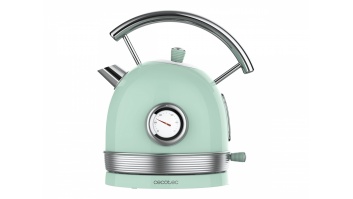 Cecotec Kettle | ThermoSense 420 Vintage | 2200 W | Electric | 1.8 L | Stainless steel | 360° rotational base | Light Green