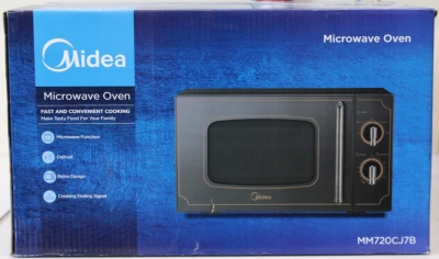 SALE OUT.  | Midea | Microwave oven | MM720CJ7B | Free standing | 700 W | Black | DAMAGED PACKAGING, MISSING INNER PACKAGING, SCRATCHED ITEM