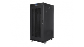 Lanberg | Rack cabinet 19" free-standing 27U/600x600 (flat pack) with mesh door, LCD | FF01-6627-23BL | Black