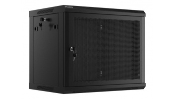 Lanberg | Rack cabinet 19" wall-mount 9U/600x450 with perforated door (flat pack) | WF01-6409-23B | Black