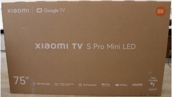 SALE OUT. Xiaomi TV S Pro Mini LED 75 2026 4K UHD (3840 x 2160) | Xiaomi TV S Pro Mini LED 75 2026 | 75" | Smart TV | Google TV | 4K UHD (2160p) | Dark Grey | DEMO