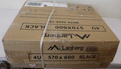 SALE OUT. Lanberg Rack cabinet 19" wall-mounted 4U 600 fast assembly (flat pack), black | SALE OUT. Lanberg Rack cabinet 19" wall-mounted 4U 600 fast assembly (flat pack) | WFFA-5604-10B | Black | DAMAGED PACKAGING, UNPACKED