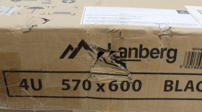 SALE OUT. Lanberg Rack cabinet 19" wall-mounted 4U 600 fast assembly (flat pack), black | SALE OUT. Lanberg Rack cabinet 19" wall-mounted 4U 600 fast assembly (flat pack) | WFFA-5604-10B | Black | DAMAGED PACKAGING, UNPACKED