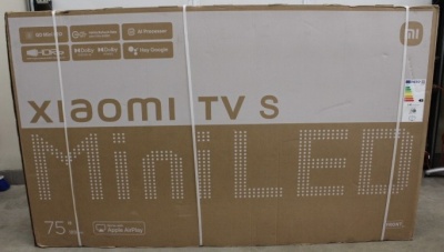 SALE OUT. Xiaomi TV S Mini 2025 75" (3840 x 2160) | Xiaomi TV | S Mini LED 2025 | 75 | Smart TV | Google TV | UHD | Black | DAMAGED PACKAGING | 32 GB