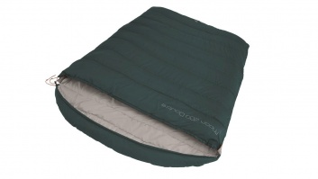 Easy Camp | Moon 200 Double | Sleeping Bag | 220 x 150 cm | 2 way open - auto lock, L-shape | Teal