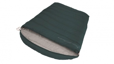 Easy Camp | Moon 200 Double | Sleeping Bag | 220 x 150 cm | 2 way open - auto lock, L-shape | Teal