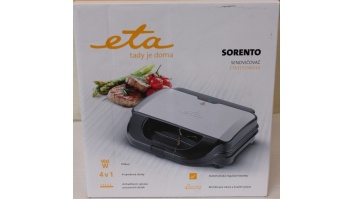 SALE OUT. ETA | 4 in 1 sandwich maker | ETA315190010 | 900 W | Number of plates 4 | Number of pastry 2 | Black/Stainless steel | DAMAGED PACKAGING