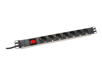 Digitus | Aluminum outlet strip with switch | DN-95402 | Sockets quantity 7