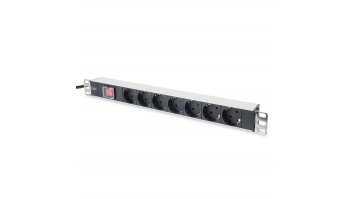 Digitus | Aluminum outlet strip with switch | DN-95402 | Sockets quantity 7