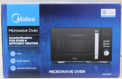 SALE OUT. Midea MAC23XF Microwave oven with Grill, Convection and Airfry, 23 L, Digital control, Black | Midea Microwave Oven | MAC23XF | Free standing | 800 W | Convection | 23 L | Grill | Black | DAMAGED PACKAGING, MISSING INNER PACKAGING, DEMO