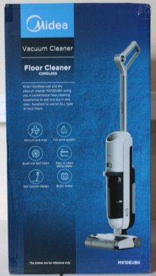 SALE OUT. | Midea Cordless Vacuum Cleaner | X10 Wet and Dry | 220 W | 22.2 V | Operating time (max) 35 min | Black | Warranty 24 month(s) | DAMAGED PACKAGING, USED, DIRTY, SCRATCHED AND WET ITEM. WRONG SN ON PACKAGING
