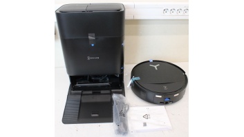 SALE OUT. Ecovacs DEEBOT T80S OMNI BLACK Vacuum cleaner, Robot, Wet&Dry, 24800Pa, TruEdge 3.0, AIVI 3D 3.0, 6400 mAh, Black + Auto-empty sta | Ecovacs Robotic Vacuum Cleaner | DEEBOT T80S OMNI BLACK | Wet&Dry | 6400 mAh | 24800 Pa | Black | ITEM USED, DIR