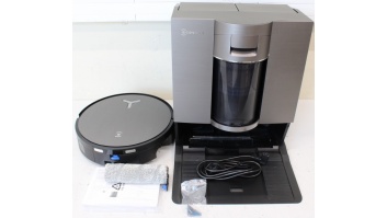 SALE OUT. Ecovacs DEEBOT X11 OMNICYCLONE EU Vacuum & mop, Wet&Dry,with new bagless All-in-One OmniCyclone station, Black (with brown shimmer | Ecovacs Robot Vacuum Cleaner with New Bagless All-in-One OmniCyclone Station | DEEBOT X11 OMNICYCLONE EU | Wet&D